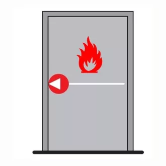   Dorma pánikzár szett (1szárnyú, 1pontos, tűzgátló középen oldalra zár, kilinccsel)