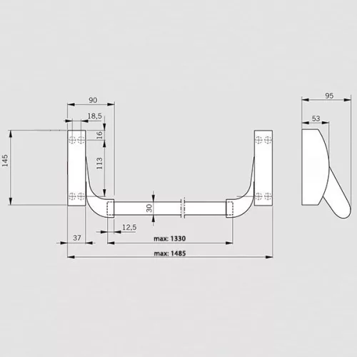 Dorma pánikzár szett (2szárnyú, A-2pontos-lent fent függőlegesen zár, P-2pontos-lent fent függőlegesen zár, tűzgátló, max.3400, kilinccsel)