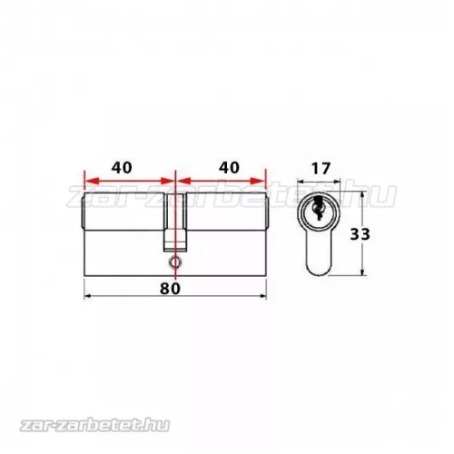 Kaba Expert vészfunkciós zárbetét 40x40