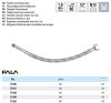 FALA71848 Flexibilis bekötőcső 1/2" x M 10 500 mm belső-külső