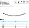 FALA71855 Flexibilis bekötőcső 3/8" x M 10 800 mm belső-külső