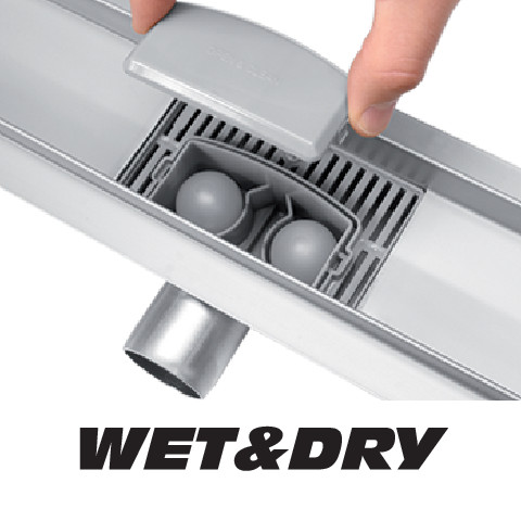 FALA75422 Zuhanylefolyó 700 mm Olimp inox