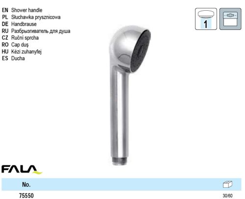 FALA75550 Zuhanyfej 1 funkciós
