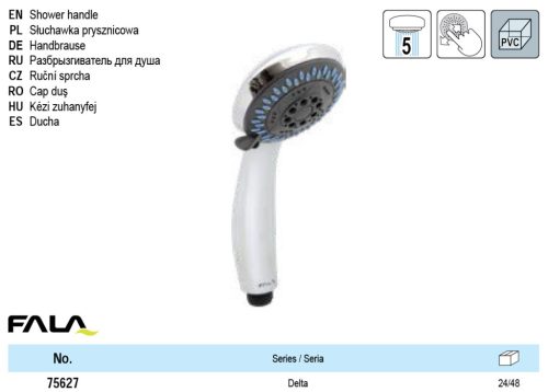 FALA75627 Zuhanyfej 5 funkciós
