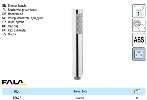 FALA75628 Zuhanyfej 1 funkciós