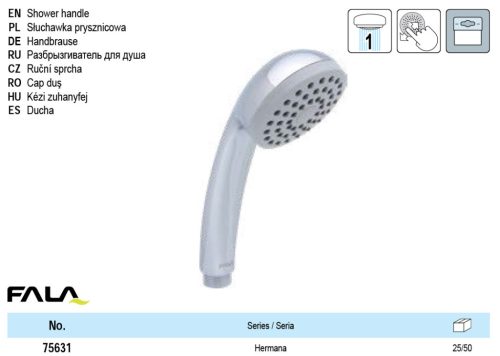 FALA75631 Zuhanyfej 1 funkciós