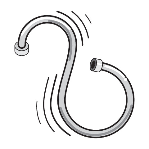 FALA75653 Zuhanycső PVC 2,0 m