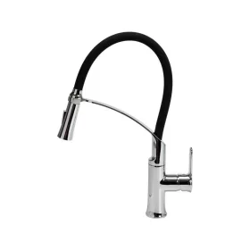 FALA75675 Mosogató csaptelep fekete flexibilis csővel