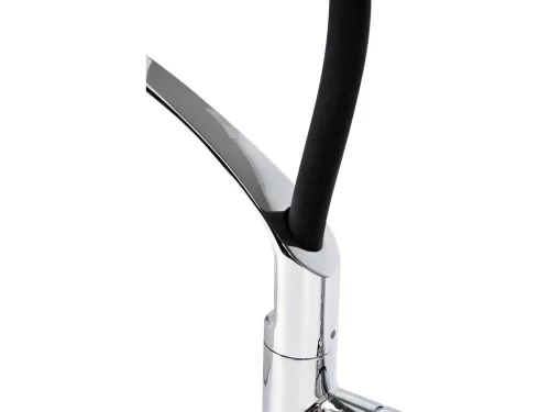 FALA75675 Mosogató csaptelep fekete flexibilis csővel