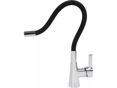 FALA75705 Mosogató csaptelep fekete flexibilis csővel + tartozékok