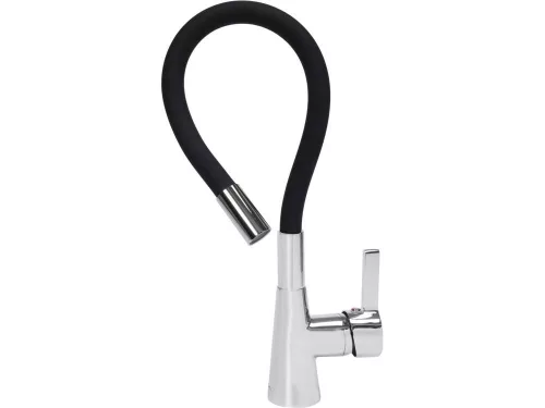 FALA75705 Mosogató csaptelep fekete flexibilis csővel + tartozékok