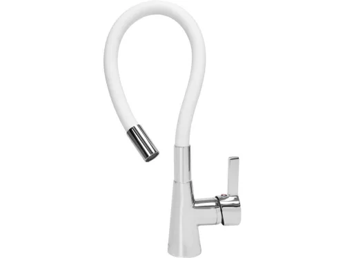 FALA75706 Mosogató csaptelep fehér flexibilis csővel + tartozékok