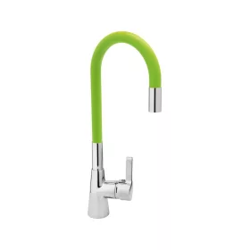   FALA75709 Mosogató csaptelep zöld flexibilis csővel + tartozékok