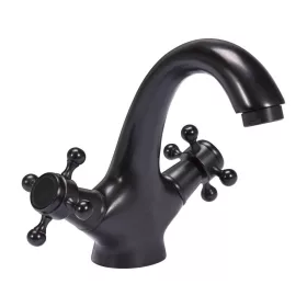 FALA75807 Mosdó csaptelep + tartozékok Retro Black 1