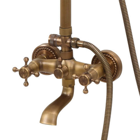 FALA75829 Zuhanyoszlop Retro Bronze 1