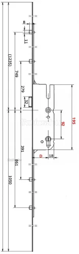 GU Secury R4 45/92/16 kulcsemelés