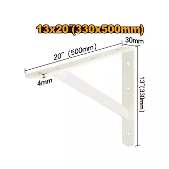INGCO IHDSB1320 Polctartó konzol 330 x 500 mm erősített