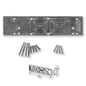 BKS ajtócsukó 430/440 alátét/szerelőlemez fehér