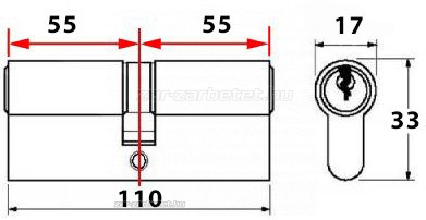 Titan K1 hevederzár betét 55x55