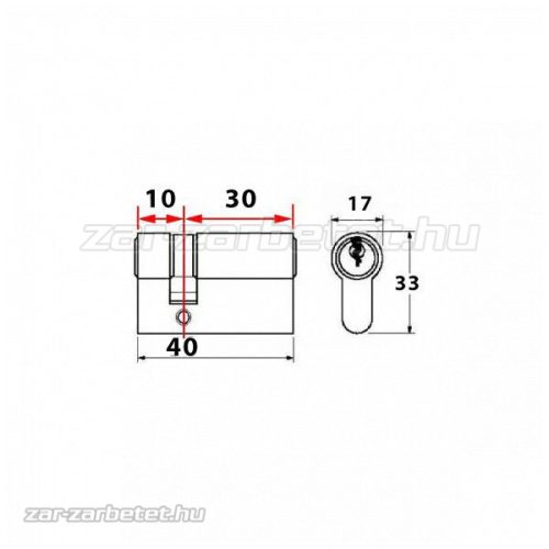 Titan K1 félbetét 10x30