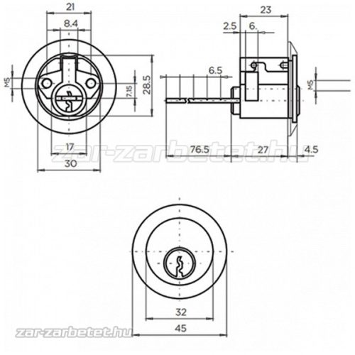 titan k1 vdc felső zárbetét