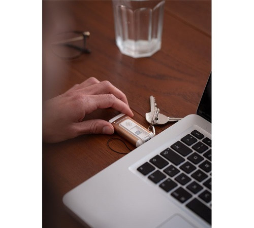 LEDLENSER K6RRG-502581 Safety tölthető kulcstartós lámpa/riasztóval Li-ion 400lm rózsa-arany