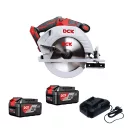DCK KDMY02-185-SZ01 Akkus körfűrész 185 mm 20 V (2 x 4,0 Ah akku + töltő)