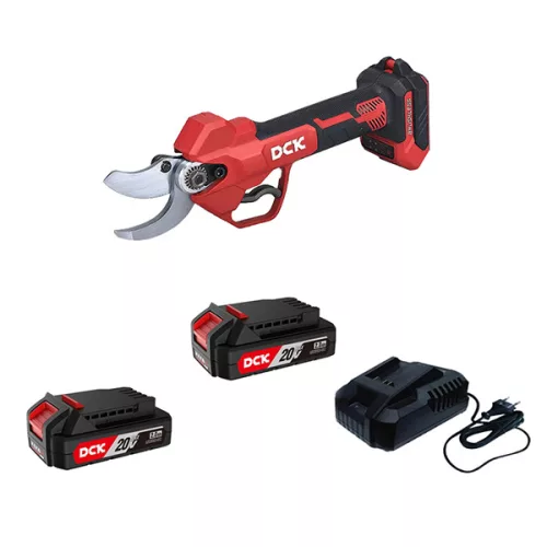 DCK KDYD35SAM Akkus metszőolló 20 V (2 x 2,0 Ah akku + töltő)