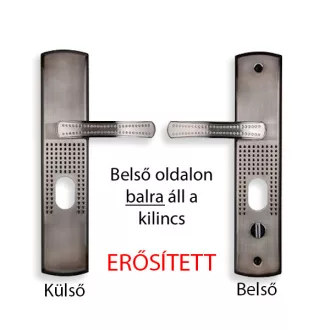 Hi-sec bizt. ajtó kilincs erősített (bal)