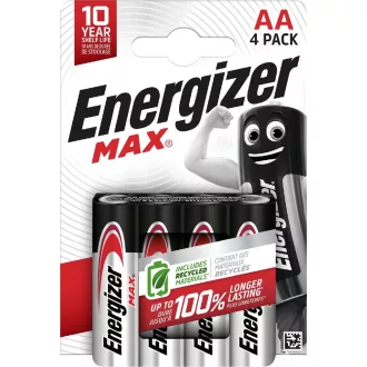   Energizer LR6MAX-CHP4 MAX 1,5V AA/ceruza alkáli elem 4 db/csomag