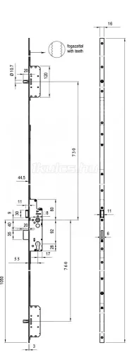 Euro Elzett Multisoft 55/92/16 2 csap (régi roto helyére)