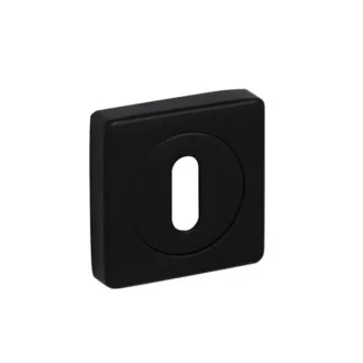 Bussare Comfort négyzet rozetta Matte Black Kulcsos