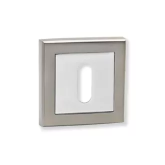 Bussare Comfort négyzet rozetta Black Nickel Kulcsos