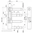 Otlav Q14 3D 2 részes ajtópánt KH fiú-lány (G00415+G00233)