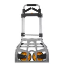 Alumínium összecsukható szállítókocsi, molnárkocsi szürke-fekete MY011
