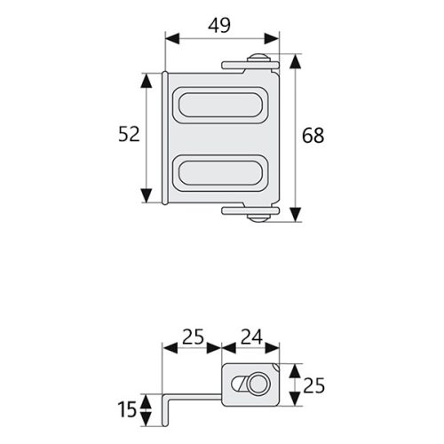Abus ablak kiegészítő zár SW1 Barna