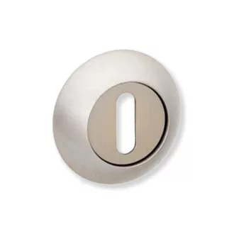 Bussare Classic kör rozetta Satin Chrome Kulcsos