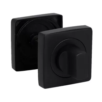 Bussare Comfort négyzet rozetta Matte Black WC
