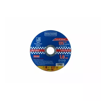 ENCORE YDM6001-125X Vágókorong 125 x 1,0 x 22,23 mm INOX