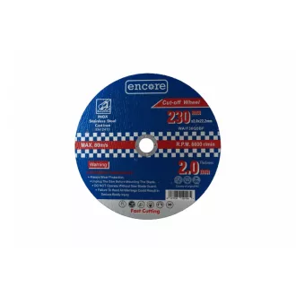 ENCORE YDM6001-230 Vágókorong 230 x 2,0 x 22,23 mm STEEL