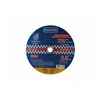 ENCORE YDM6001-230X Vágókorong 230 x 2,0 x 22,23 mm INOX