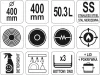 YATO YG-00008 GASTRO Fazék fedővel 50,3 liter 400 x 400 mm inox