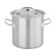 YATO YG-00011 GASTRO Fazék fedővel 6 liter 200 x 200 mm inox