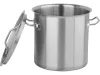 YATO YG-00012 GASTRO Fazék fedővel 12 liter 250 x 250 mm inox