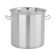YATO YG-00013 GASTRO Fazék fedővel 17 liter 280 x 280 mm inox