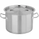 YATO YG-00046 GASTRO Fazék fedővel 9 liter 250 x 180 mm inox