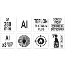 YATO YG-00132 GASTRO Serpenyő teflon bevonattal 280 mm alumínium