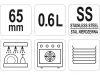 YATO YG-00295 GASTRO Inox betét 65 mm GN 1/9