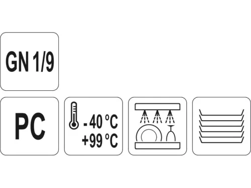 YATO YG-00439 GASTRO Műanyag betét fedő GN 1/9