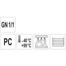 YATO YG-00460 GASTRO Kínálóbetétbe műanyag csepegtető lap GN 1/1